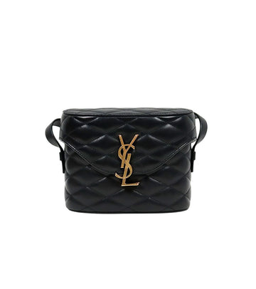 SAINT LAURENT Schwarze, goldene matelassé Box Bag 64179 158492716 [P]
