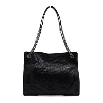SAINT LAURENT Schwarze Niki Kette Medium Shopper Schultertasche 577999 158493184 [P]