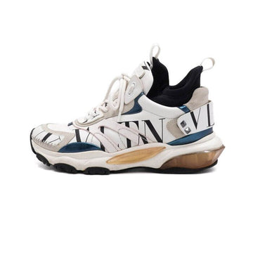Valentino White Leather Garavani Logo Printed Bounce Low-top Men's Sneakers aa66029 158505759 [P]