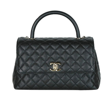 CHANEL キャビアココハンドルトートバッグショルダーバッグ28 14824 158506570 [P]