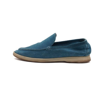 LORO PIANA Herren Slipper aus blauen Wildleder Sommerwerk aa66036 158511433 [P]