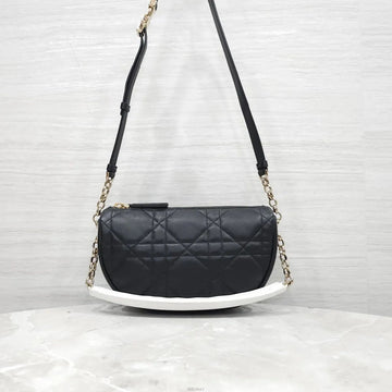 DIOR スモールホーボーバッグ ラムスキン ブラック カナージュ M7200ONOA 158515388 [P]