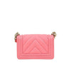 CHANEL Pink Mini Chevron Caviar Boy Bag with Chip 65243 158515917 [P]