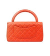 CHANEL Orange Lambskin Quilted Top Handle Tote Bag 64403 158516564 [P]