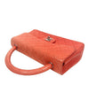 CHANEL Orange Lambskin Quilted Top Handle Tote Bag 64403 158516564 [P]