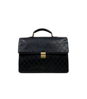 CHANEL Schwarze gesteppte Aktentasche 64397 158516566 [P]