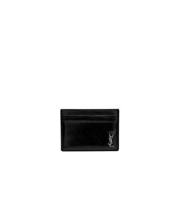 Saint Laurent Black Cassandra Card Holder Wallet 63124 158516590 [P]