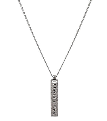 DIOR クリスタルプレートシルバーネックレス 64991 158520199 [P]