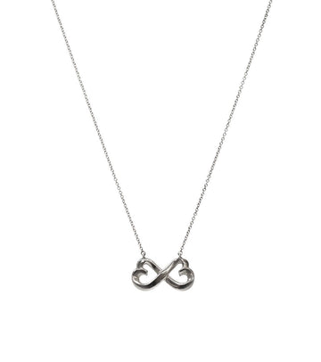 TIFFANY & CO ダブルラビングハートシルバーネックレス 63832 158520202 [P]