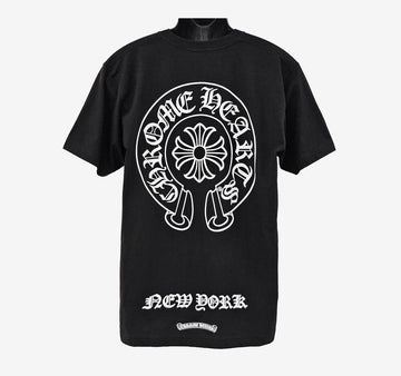 CHROME HEARTS Unused Horseshoe New York T-Shirt Schwarz 158459675 [P]