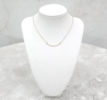 TIFFANY & CO ダイヤ T スマイル スモール ペンダント ネックレス 34684421 140784130 [P]