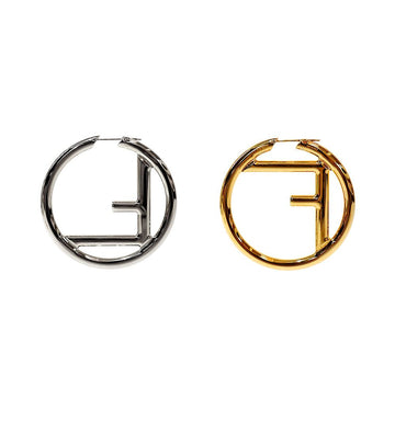 Fendi Two-Tone Hoop Earrings 64773 158530258 [P]