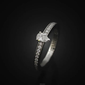 CHAUMET Platin Diamantring 48 Größe 2,1MM 083762 158531154 [P]