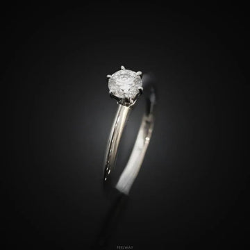 TIFFANY & CO Einstellungs-Hochzeitsring Platin Diamant 0,42 CT 10 Größe 1,8 MM 9553387412 158531184 [P]