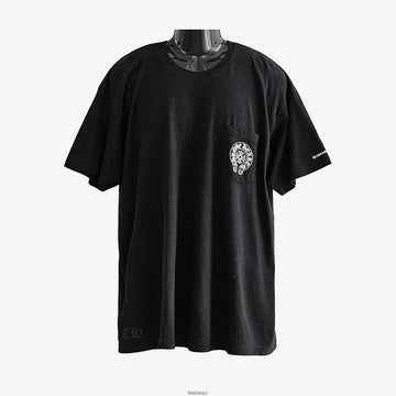 Chrome Hearts Horseshoe Logo Pocket T-Shirt Black JMN42TFC 158531463 [P]