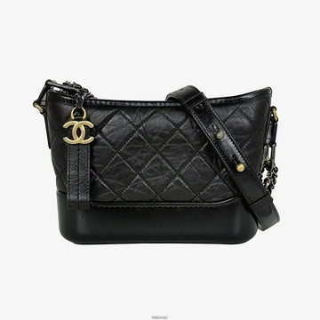 CHANEL ホーボーバッグ スモール ブラック 28番台 カーフスキン 1N5XLPV0 158531729 [P]