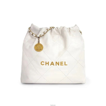CHANEL ホワイト レザー 30 SLV5GBM7 156806577 [P]