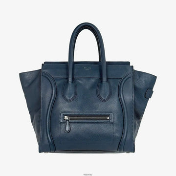 Celine Luggage Micro Tote Bag Navy ILB1WHT9 158531820 [P]
