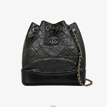 CHANEL Gabrielle Small Backpack Black 24 Series 3LE7VJIP 158532012 [P]