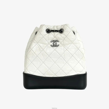 CHANEL Gabrielle Backpack White 26 IYNB1N41 156950384 [P]