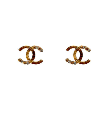 CHANEL Cubic CC Earrings 64772 158543206 [P]