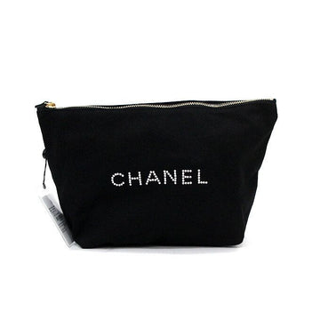 CHANEL Black Canvas Initial Logo Pouch Bag M03791 158543259 [P]