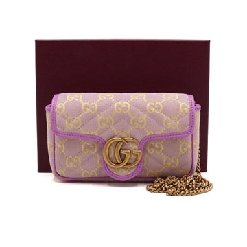 GUCCI GG Marmont Canvas Super Mini Schulter- und Crossbody-Tasche 783141 158543282 [P]