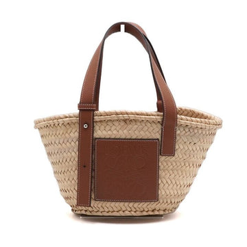 LOEWE Brauner Rafia Korb Kleine Rattan Tasche Damen Tote 32702 158543298 [P]
