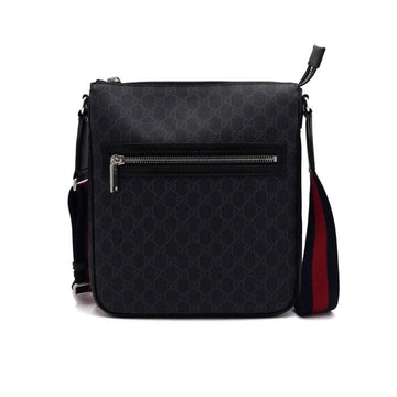 Gucci Black GG Canvas Messenger Bag Crossbody 792081 158543318 [P]