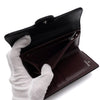 CHANEL Black Caviar Leather Silver CC Logo Flap Classic Women's Wallet AP0232 158545827 [P]