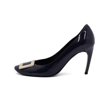 ROGER VIVIER Blaues Lackleder-Trumpet-Pump Schuh für Damen aa66058 158545880 [P]