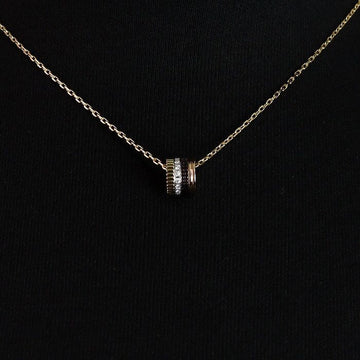 Boucheron 18K Gold 0.24 Carat 16P Diamond Quatro Classic Large Women's Necklace JPN00669 158545894 [P]
