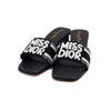 DIOR KCO112EZD Mules mit schwarzem Dwey Heel für Frauen, weißen Stickereien, Modellnummer aa65963 158545900 [P]