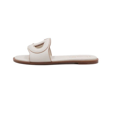 Dior White Calfskin Mule Slippers for Women KCO049VEA 158545904 [P]