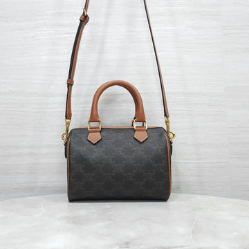 CELINE Neue Triope Canvas Small Boston Tote Schultertasche 113772CAS 158546524 [P]