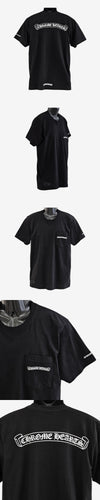 CHROME HEARTS スクロールラベルTシャツ M ブラック C8HXHHZ9 158554407 [P]