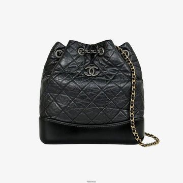 CHANEL Gabrielle Backpack Small Black 12345 158554612 [P]