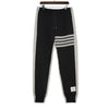 Thom Browne Black Cotton Loopback 4-Bar Colorblock Men's Sweatpants AA66131 158559262 [P]