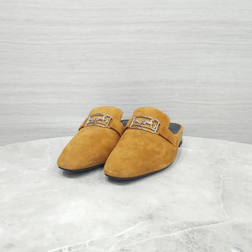 HERMES Suede Mule Slipper 158572582 [P]