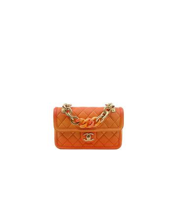 CHANEL Orange Caviar Gradation Shoulder Bag 65211 158579424 [P]
