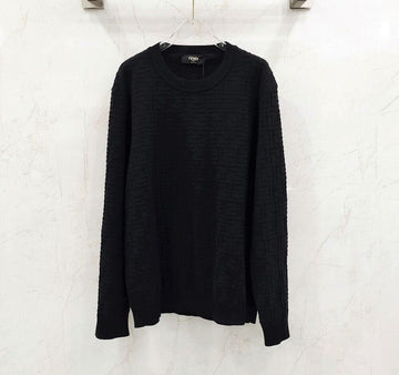 FENDI FF ブラック FF コットン セレリア スウェター FZX091 135704903 [P]