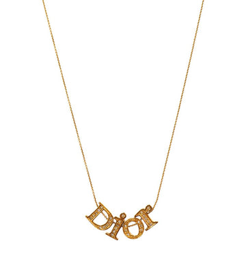 DIOR Cubic Gold Necklace 63820 158584911 [P]