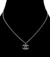 CHANEL Choco Bar CC Silver Necklace 65011 158585708 [P]