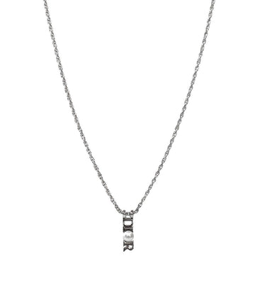 DIOR パールシルバーネックレス64428 158585736 [P]