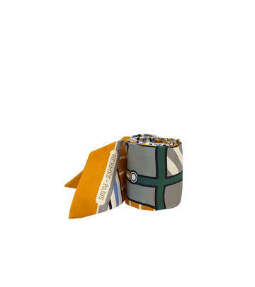 HERMES Gelber Seidenschal 65810 158585875 [P]
