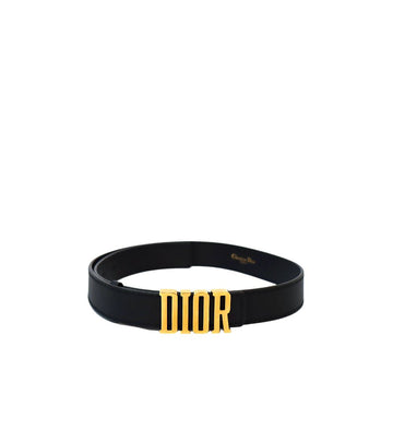 Dior Black D-Pence Leather Belt 75 Size 65597 158585893 [P]