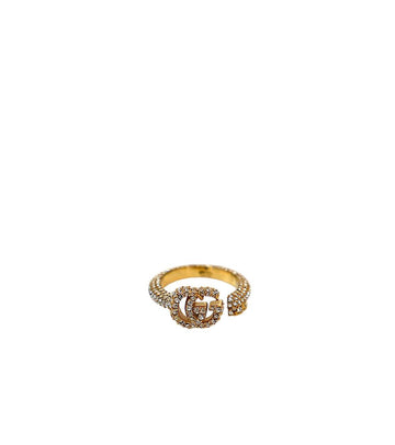 GUCCI Cubic Double G Schlüssel Goldring Größe M 62760 158585896 [P]