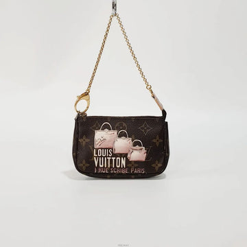 LOUIS VUITTON Monogram Applique Mini Pochette Accessoires M60245 158587974 [P]