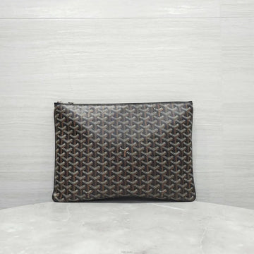 Goyard MGM Clutch Black Tan 158590019 [P]