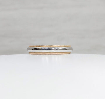 Tiffany & Co Milgrain Band Ring Platinum 3MM Size 4.5 157151449 [P]